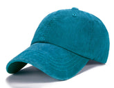 Edoneery Men Women Baseball Cap-Low Profile Adjustable Washed Cotton Golf Dad Hat Lake Blue